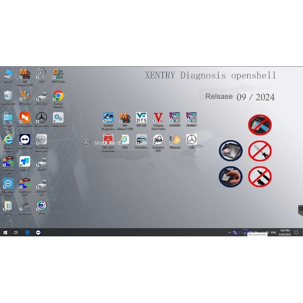 V2025.03 DOIP MB STAR SD C4/C5 Software 512G SSD fit all brand laptop