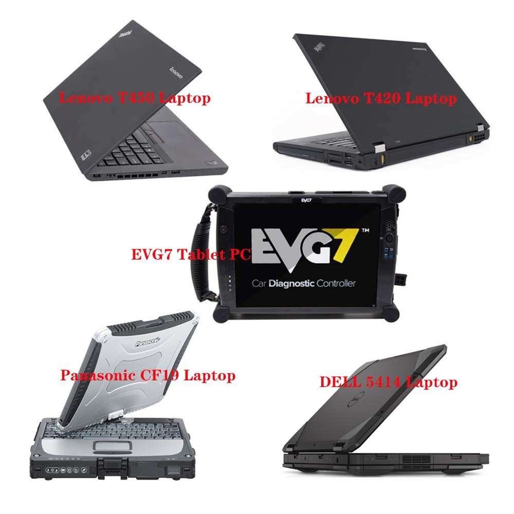 Lenovo T420/T450/DELL 5414/Panasonic CF19/EVG7 Laptop With BMW ICOM V2024.12 Engineers software 