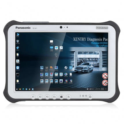 Panasonic FZ-G1 I5 8G Tablet with 512G SSD V2025.03 MB Star C4 C5 Xentry Software Installed Ready to Use