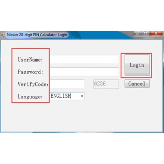 NEW BCM Modules Pin Code Calculator V6.0 for Nissan with 1000 Tokens Support 20 Digit Code Online Calculate