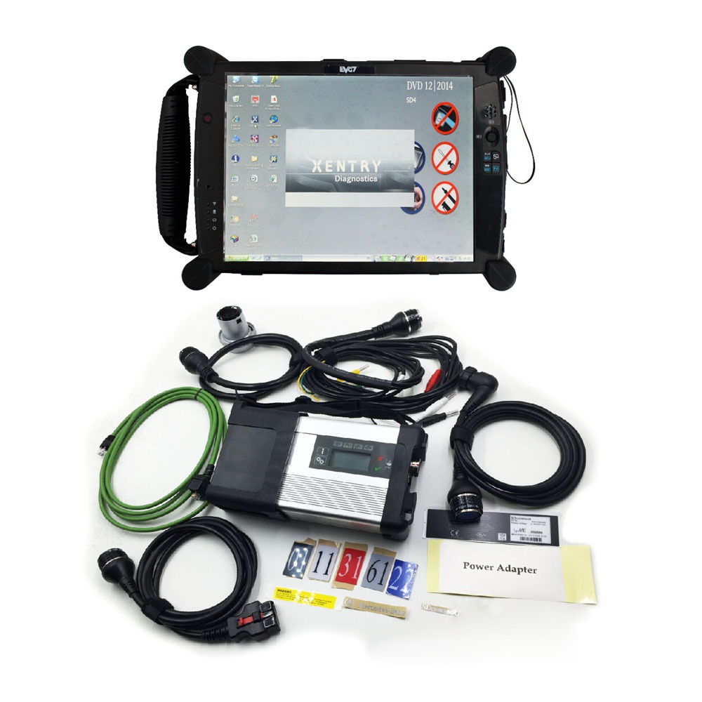 MB SD Connect Compact 5 Star DOIP Diagnosis Tool with WiFi V2025.03 Plus EVG7 Diagnostic Controller Tablet PC