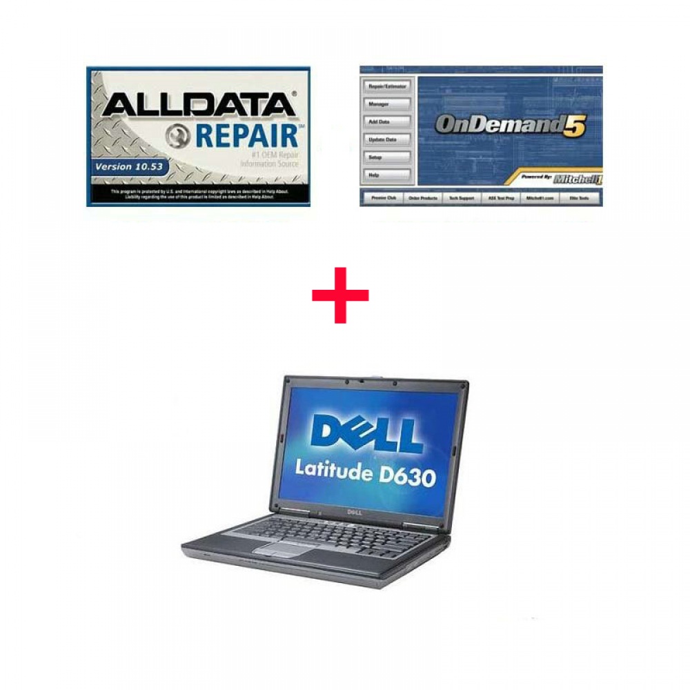 ALLDATA 10.53 and Mitchell installed on Dell D630 ready to use