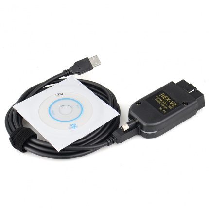 V25.03 VAG COM VCDS HEX V2 Intelligent Dual-K & CAN USB Interface for VW AUDI Skoda Seat