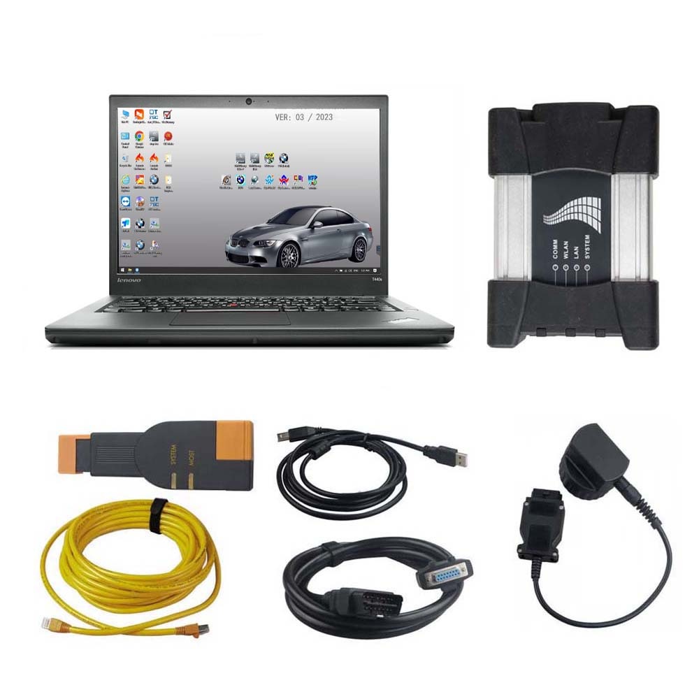 2024.12V BMW ICOM NEXT A+B+C Diagnostic Tool Plus Lenovo T440 I5 8G Laptop with 1000G SSD Ready to Use