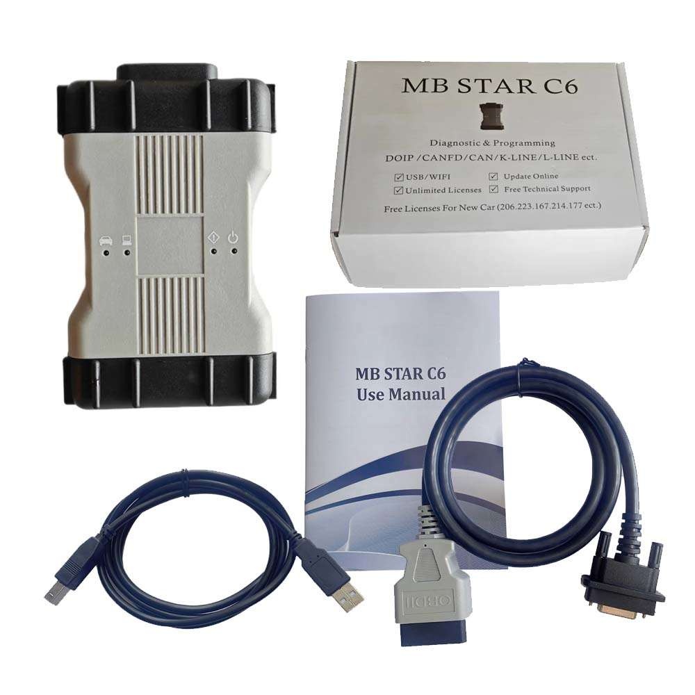 <font color=#000000>V2024.03 Wifi Benz C6 DOIP Xentry Diagnostic VCI MB Star Diagnosis tool for Cars</font>