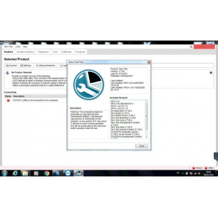 For Volvo Premium Tech Tool 2.7.98 Development +Developer tool Pro+Support tool Centre for TT+DTC Error info for acpi+fo
