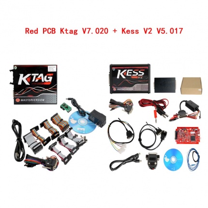 Kess V2 V5.017 Red PCB Online Version V2.80 Plus 4 LED Ktag 7.020 V2.2.5 Red PCB EURO Online Version ECU Programmer