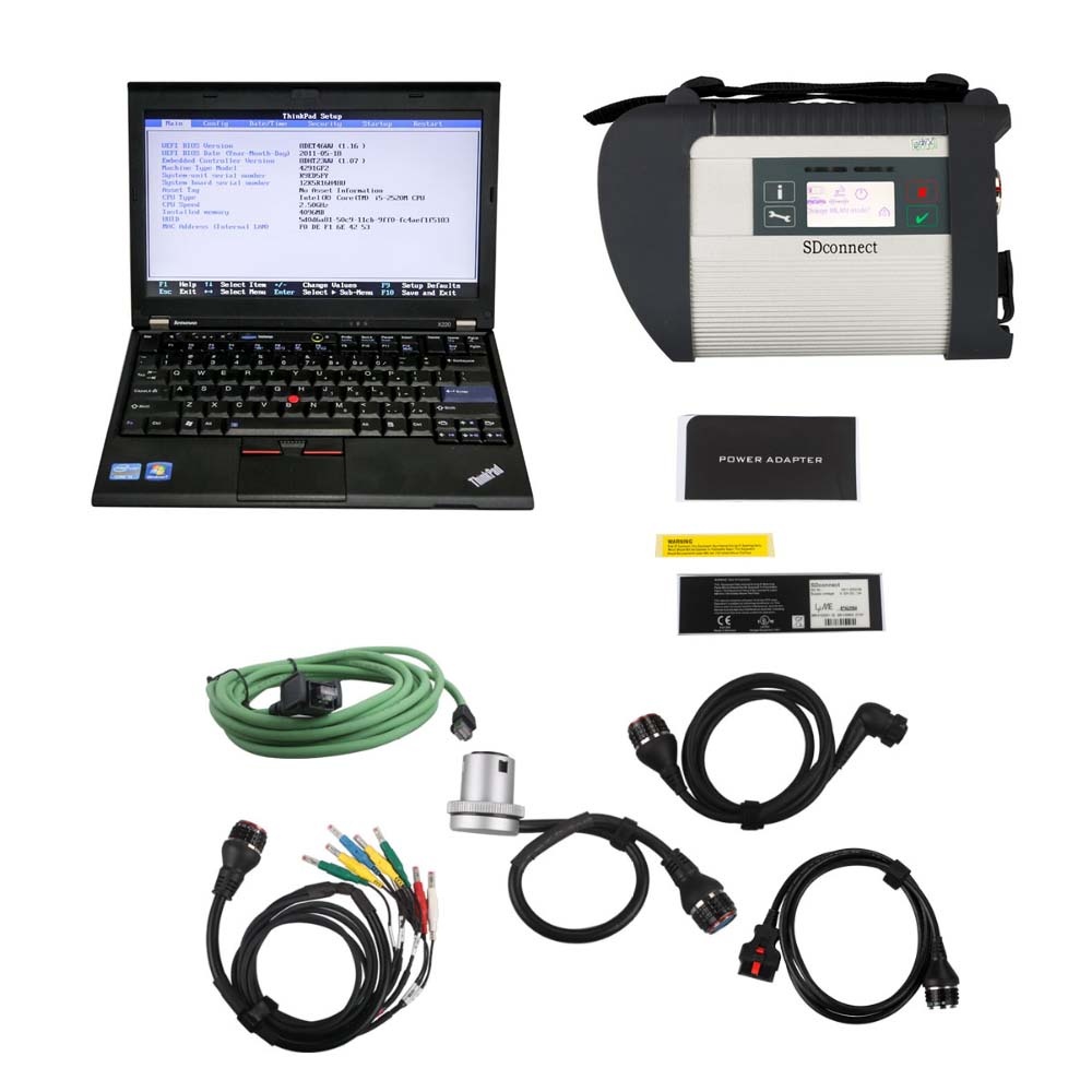 V2025.03 MB SD Connect DOIP C4/C5 Star Diagnosis With Vediamo and DTS Engineering Software Plus Lenovo X230 I5 8G Laptop