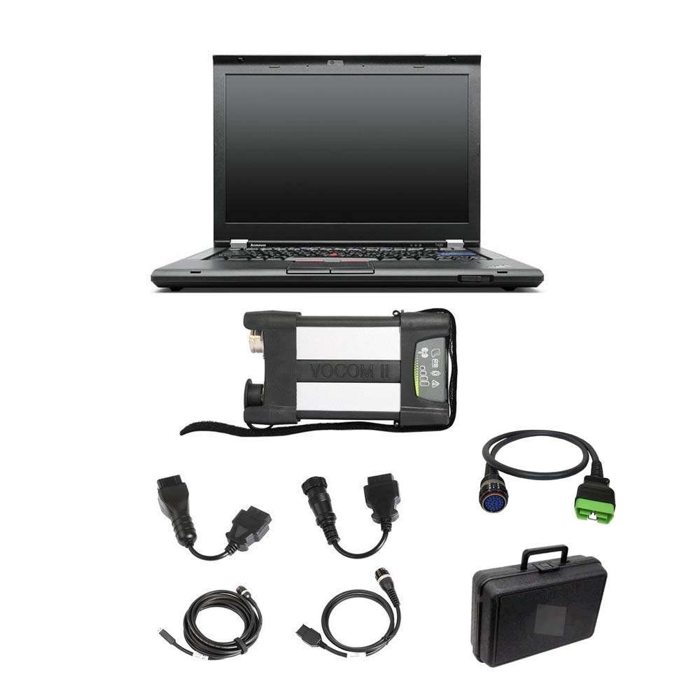 For Volvo 88894000 VOCOM II With APCI PTT2.8.150/PTT2.8.241 Excavator Heavy Truck Diagnostic Tool Plus Lenovo T420 Lapto