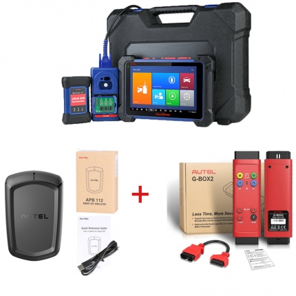 Autel MaxiIM IM608 Diagnostic Key Programming and ECU Coding Tool PLUS APB112 Smart Key Simulator and G-BOX 2