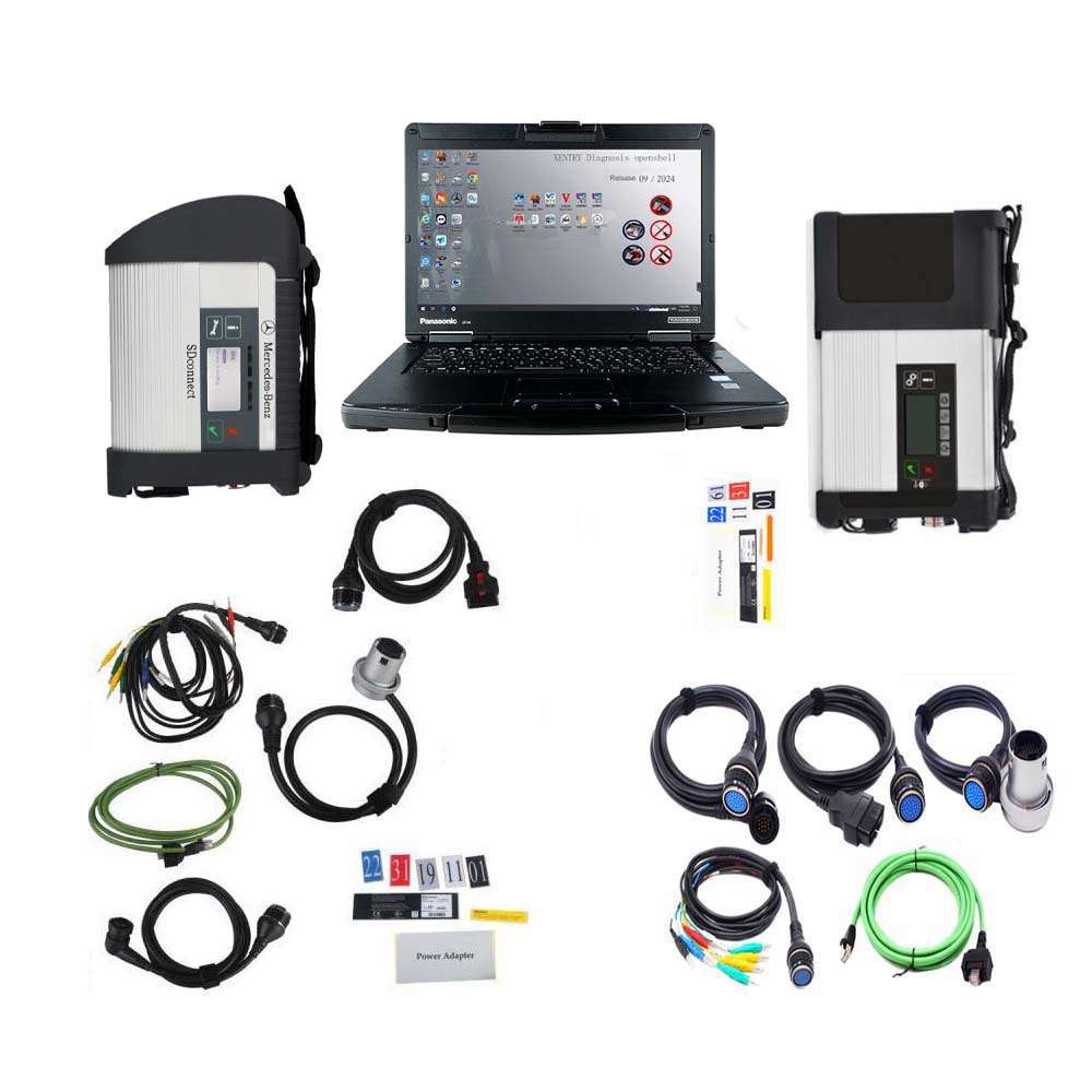 V2025.03 MB SD Connect C4 C5 Doip MB Star Diagnosis Plus Panasonic CF54 Laptop With Engineering Software
