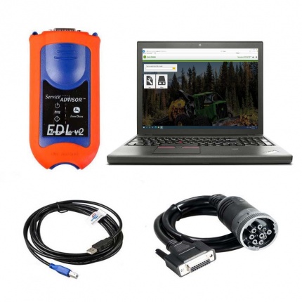 John Deere Service Advisor EDL V2 Electronic Data Link Diagnostic Tool Plus lenovo T450 laptop With V5.3.225 AG+ CF SW
