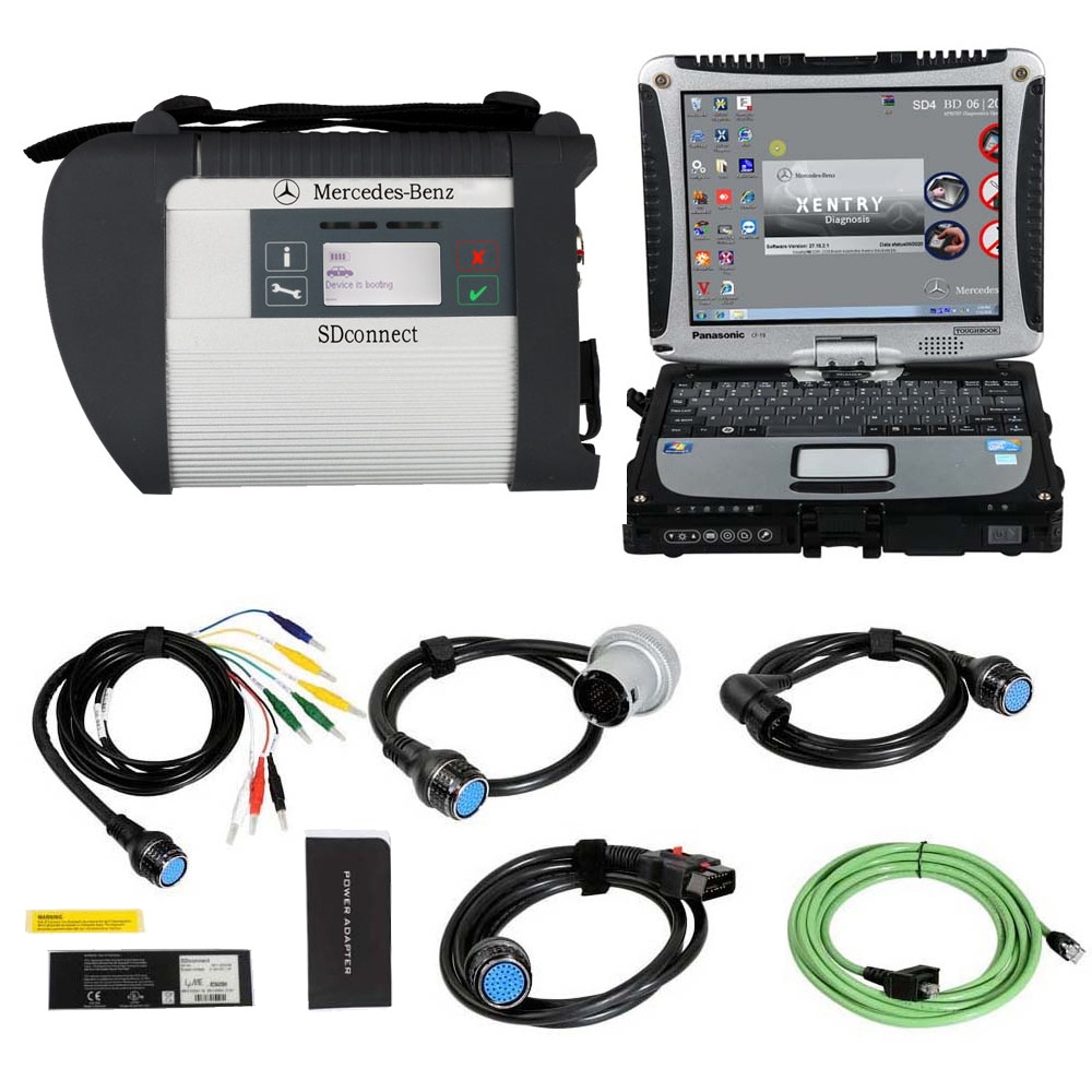 V2025.03 Doip MB SD Connect C4 Star Diagnosis Plus Panasonic CF19 I5 Laptop With Vediamo and DTS Engineering Software