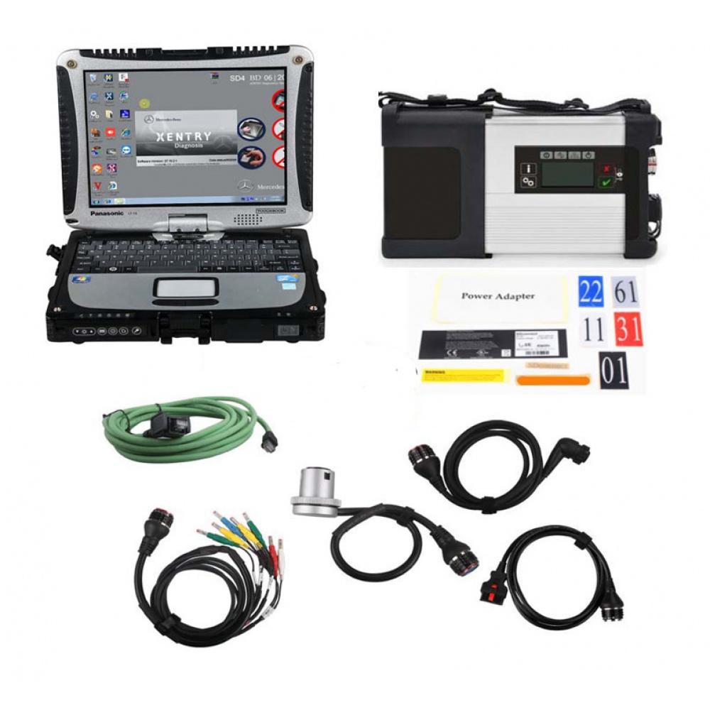 V2025.03 Doip MB SD Connect C5 Star Diagnosis Plus Panasonic CF19 I5 4GB Laptop With Vediamo DTS Engineering Software