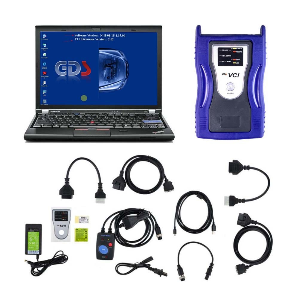 GDS VCI KIA Hyundai Diagnostic Tool Plus Lenovo X230 Laptop Software Installed Ready to Use