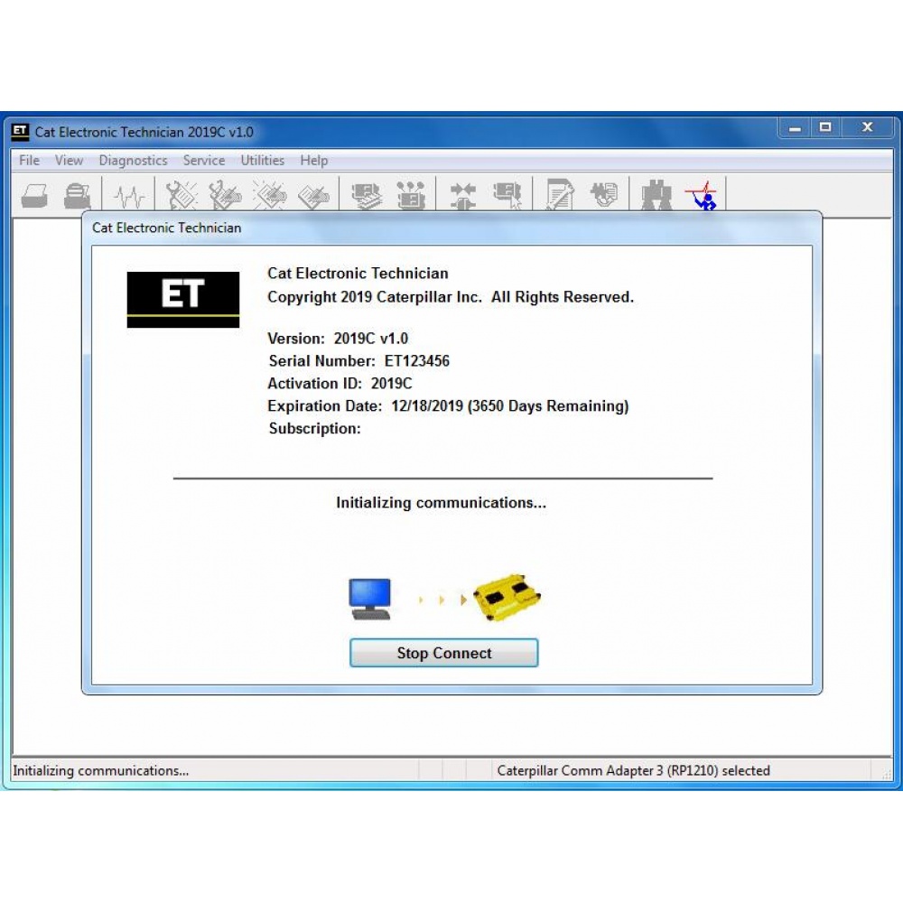 Cat Caterpillar ET 2025A 2019C Software Caterpillar Electronic Technician With 1 Time Free Activation