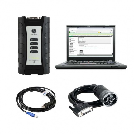 V5.3.225 John Deere Service Advisor EDL V3 Electronic Data Link Heavy Duty Truck Diagnostic Tool Plus lenovo T450 laptop