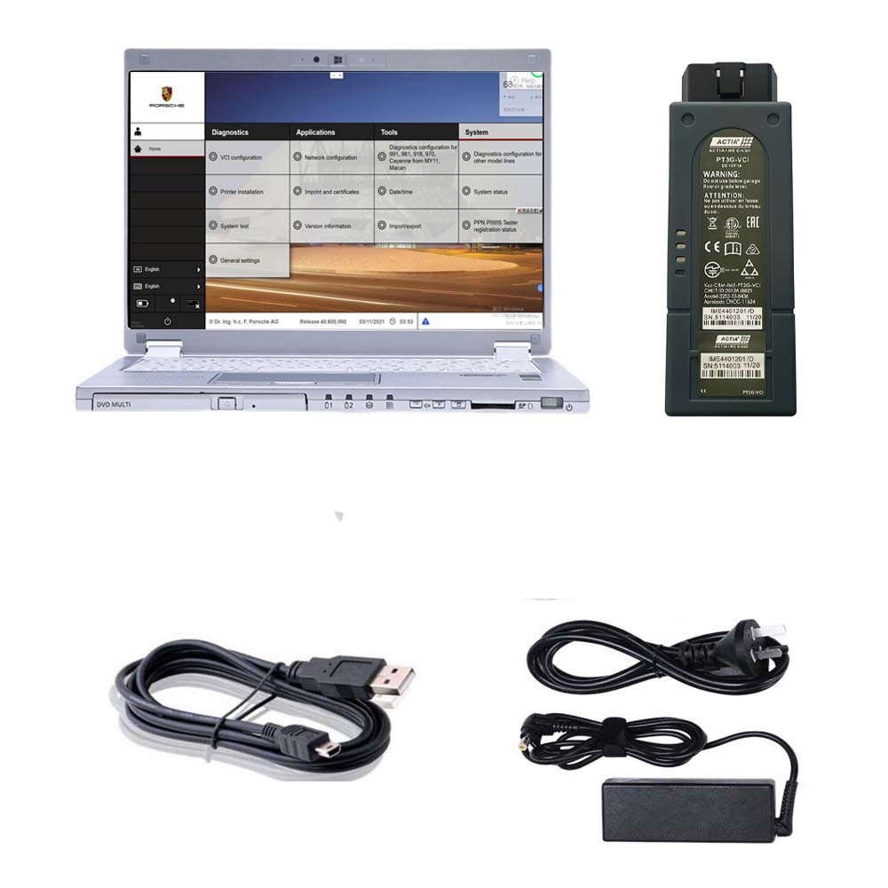 Porsche Piwis 3 Piwis III Diagnostic Tool Plus Panasonic CF-MX5 Laptop With latest software V43.300.22 + V38.250.000