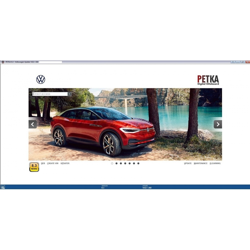 2024 PETKA 8.3 Spare parts lookup software for Audi, Porsche, VW