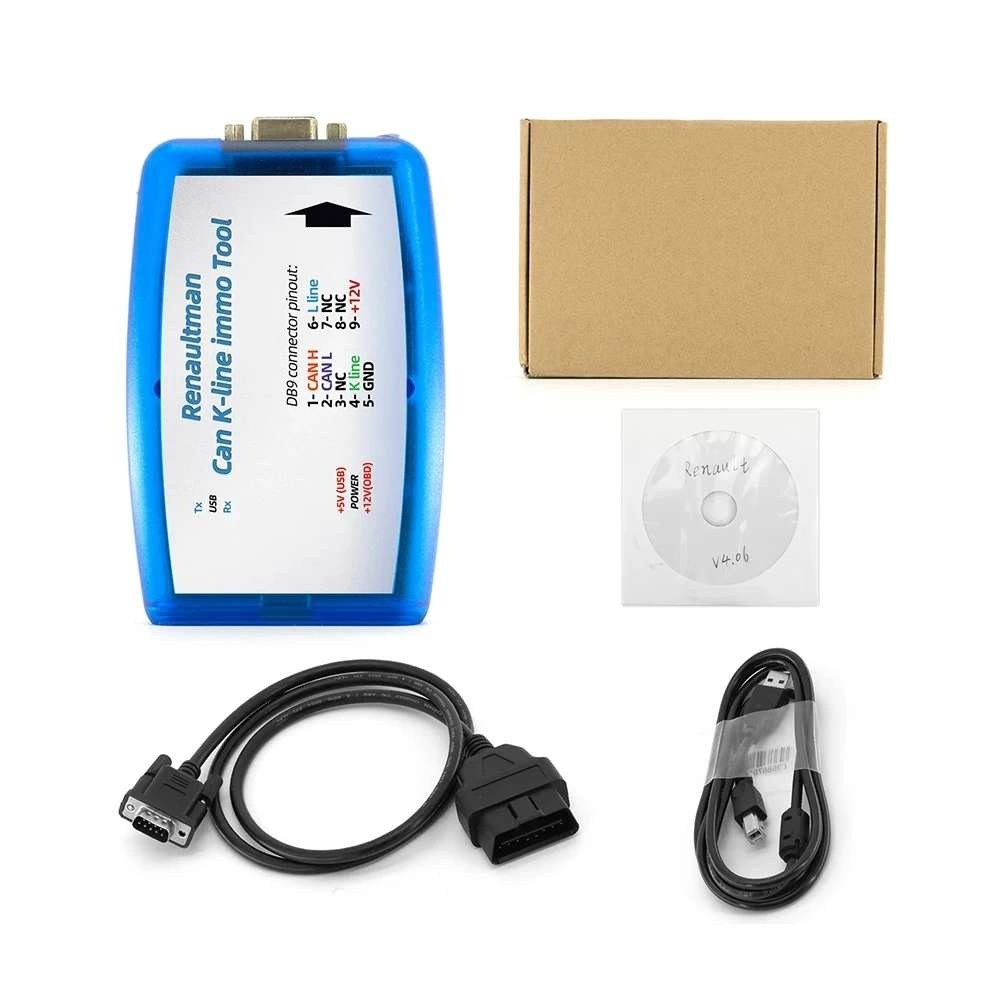 Renault ECU Tool RENAULT CAN K-line IMMO Tool V4.09 Support Read / Write EEPROM