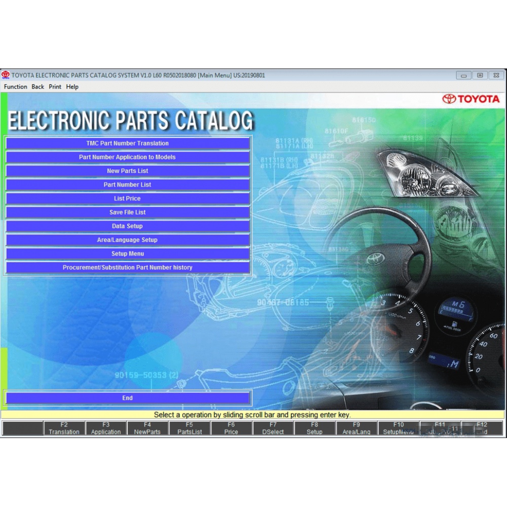 Toyota Lexus EPC 2025.01 All Regions Parts Catalogue
